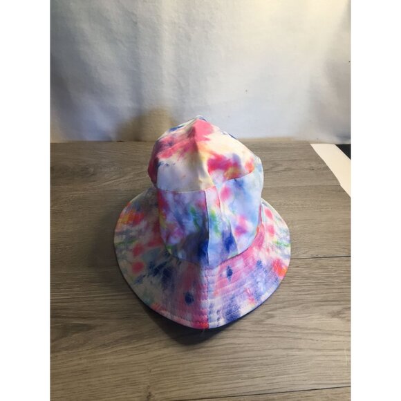 Tie-Dye Bucket Hat Multicolor Unisex Lightweight Polyester One Size Fits All - Picture 1 of 6